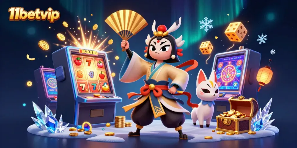 Experience the thrill of winning big at 11betvip with vibrant casino gaming elements and mesmerizing characters.