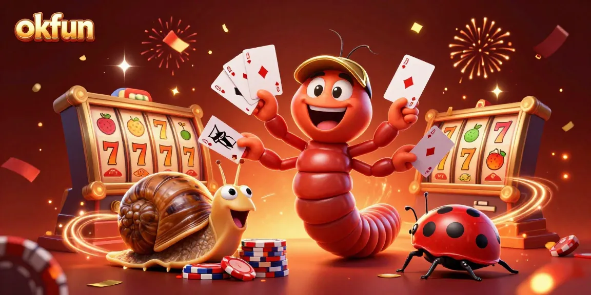 Join the fun at okfun casino with playful characters and vibrant slot elements.
