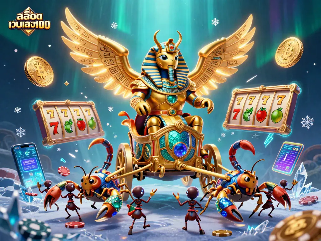 เล่นเกมสล็อตเว็บตรง100 พร้อมภาพลักษณ์ที่สร้างอารมณ์ด้วยแมลงปีกแข็งทองคำ