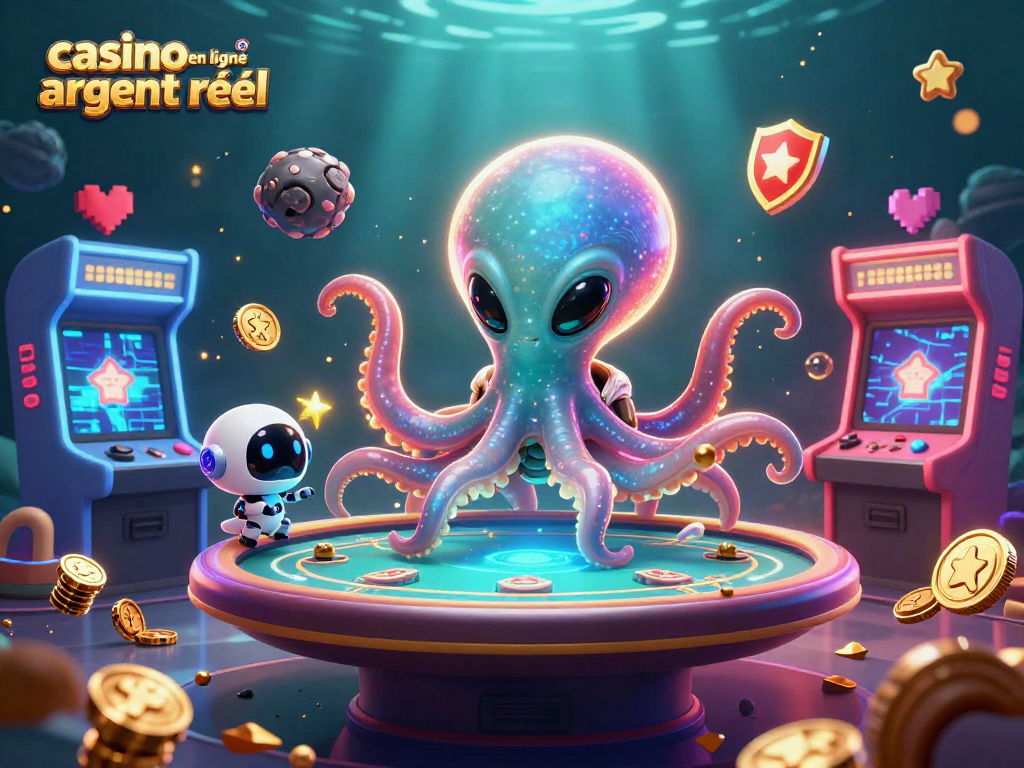 Jouez à des jeux de casino en ligne argent réel avec une scène dynamique de casino alien
