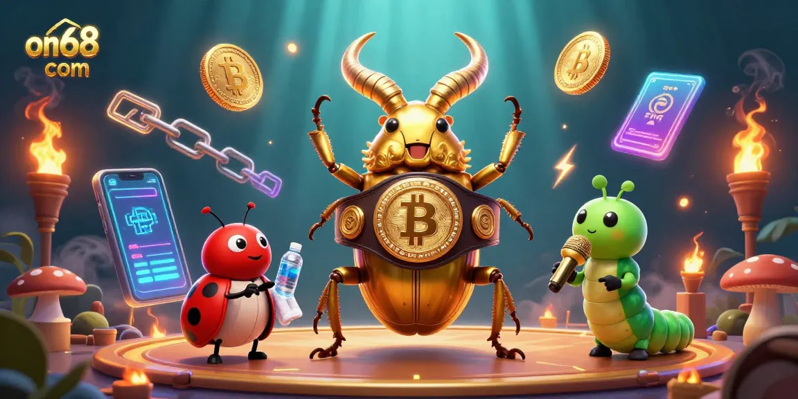 Experience thrilling wins on on68 com with a dynamic boxing-themed casino illustration.