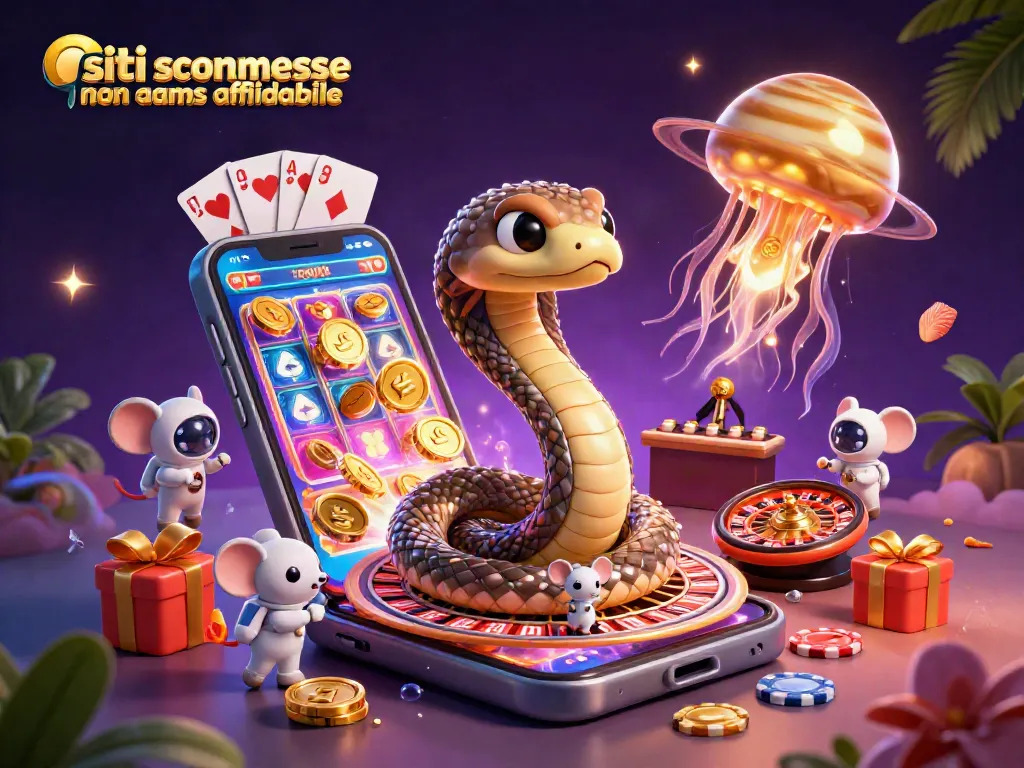 Scopri siti scommesse non AAMS affidabili attraverso una vivace illustrazione 3D di casinò