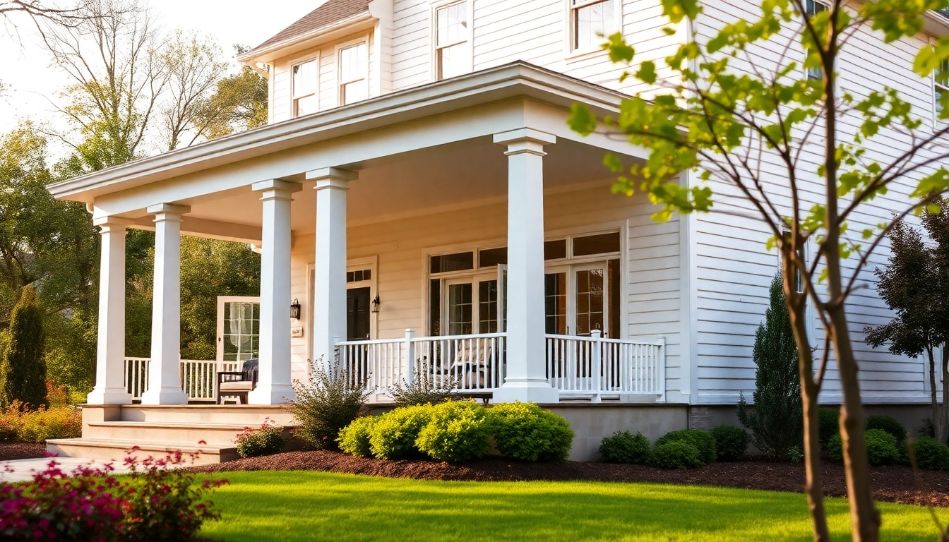 Craft a stunning colonial addition that showcases elegance and modern charm in an inviting setting.