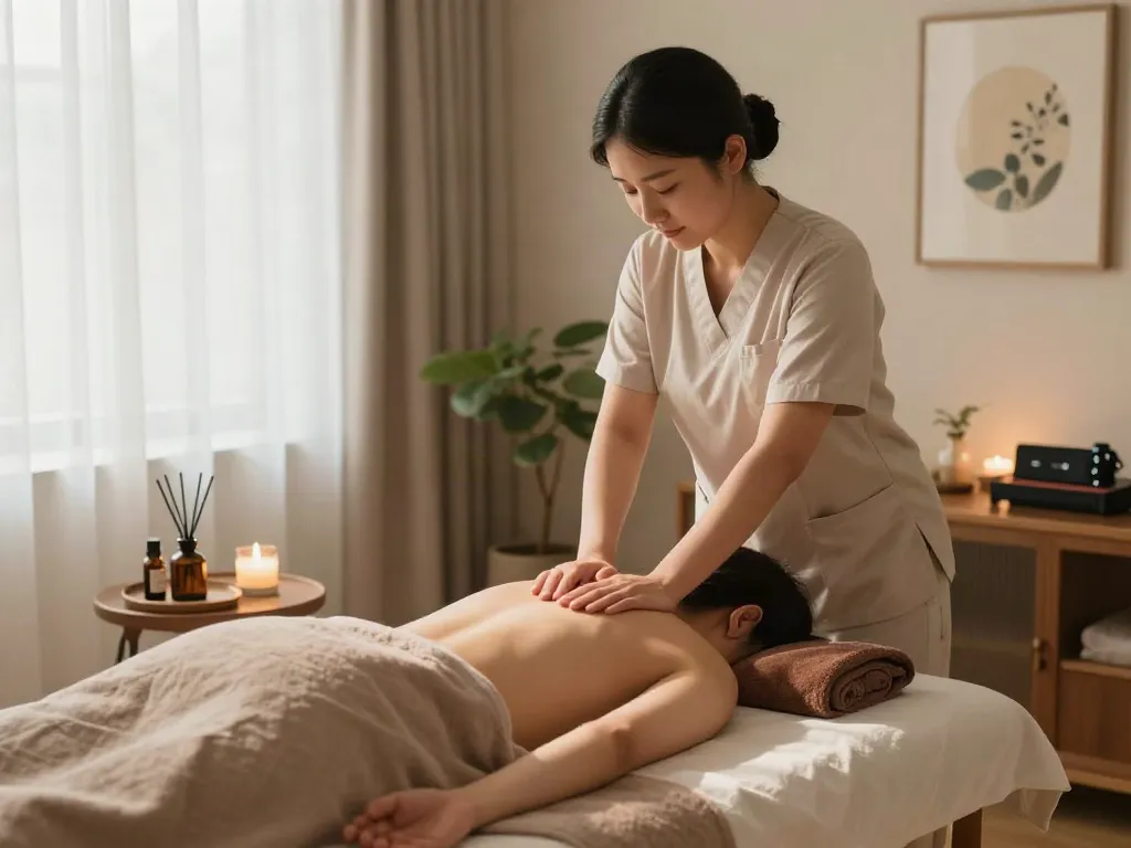 Relaxing 노원출장안마 experience with professional massage therapist providing soothing therapy.
