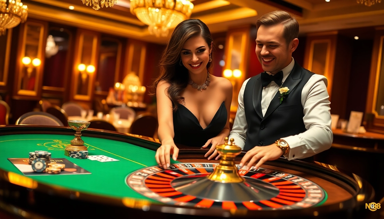 Experience the excitement of gambling at NK88.com with vibrant casino visuals.