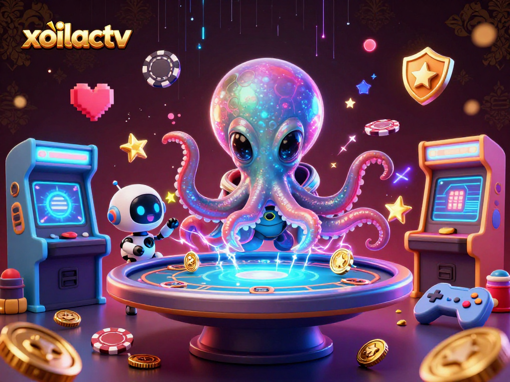 Engage with xoilactv's vibrant alien poker showdown featuring dynamic gameplay elements.