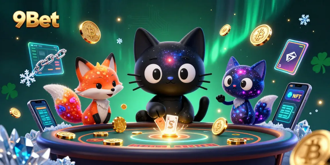 Experience thrilling action at 9Bet with a cosmic casino adventure featuring a black hole cat.
