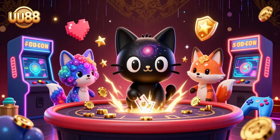 uu88 brings vibrant gaming excitement to life with a cosmic casino showdown featuring enchanting characters.