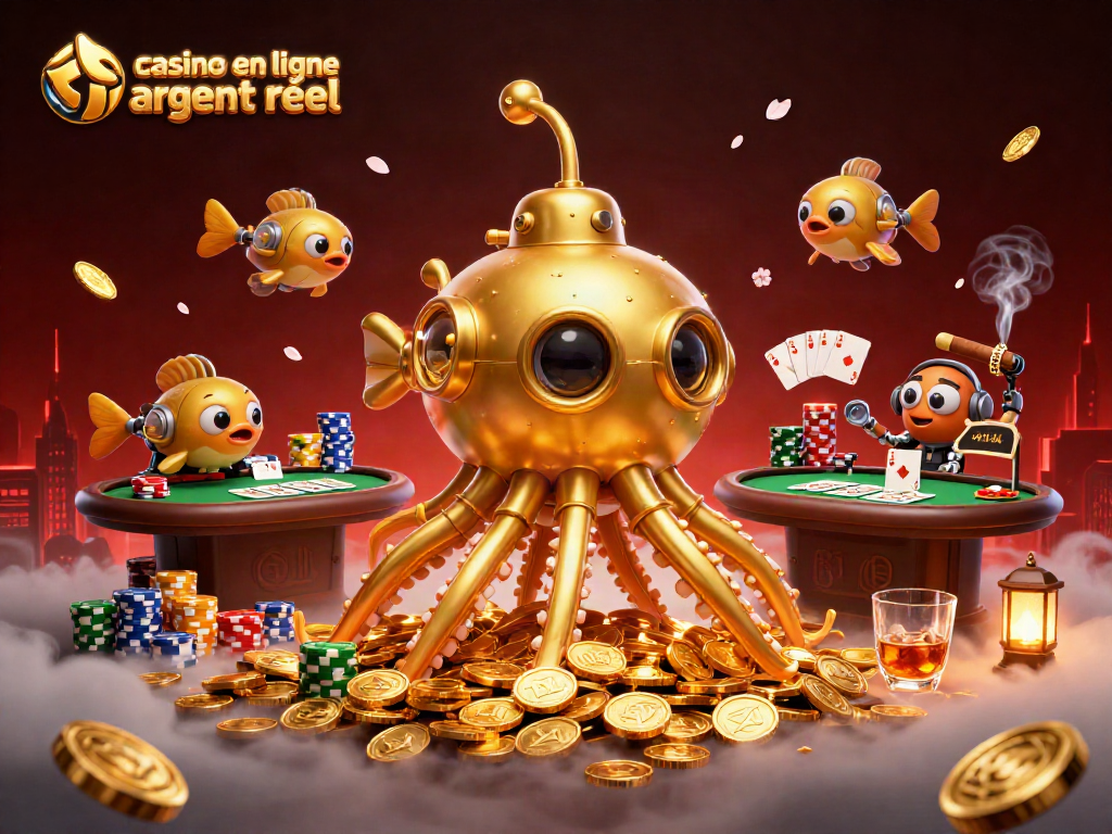 Profitez de l'expérience immersive du casino en ligne argent réel avec cette scène captivante.