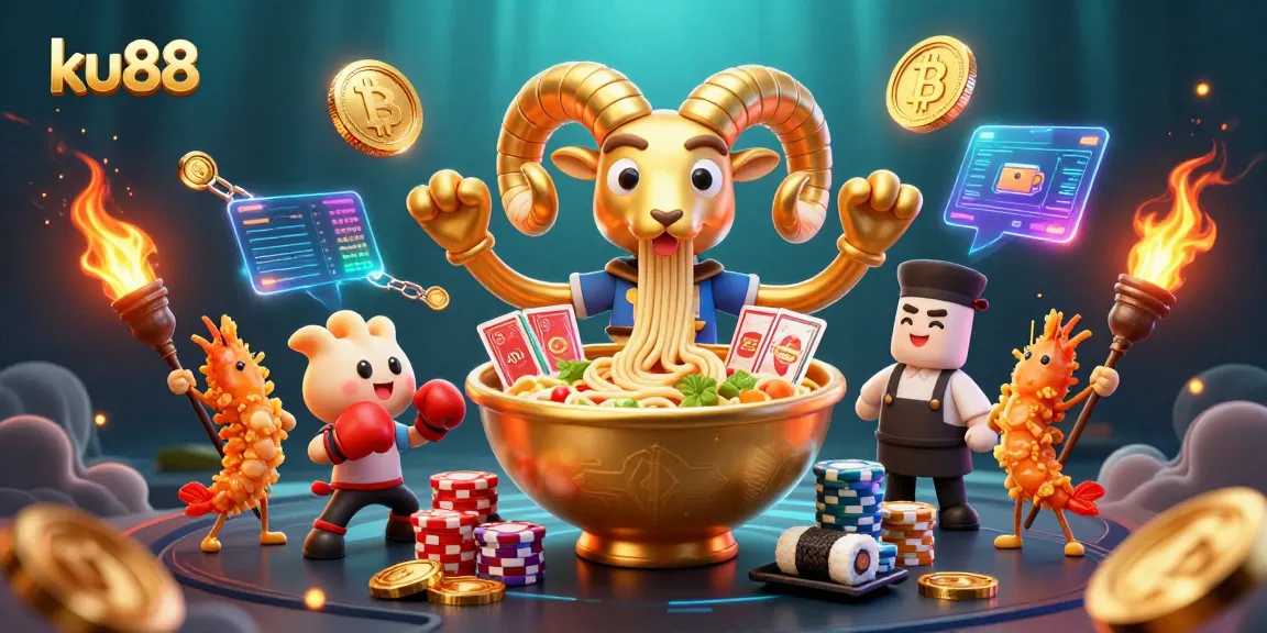 Experience the thrill of ku88 with dynamic characters and vibrant 3D casino elements.