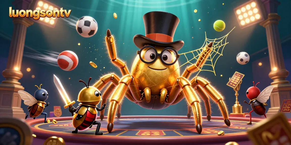 Experience thrilling action at luongsontv with a vibrant 3D illustration of engaging gambling dynamics.