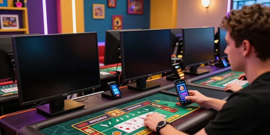 Players immersed in an exciting online casino experience at Hitclub.