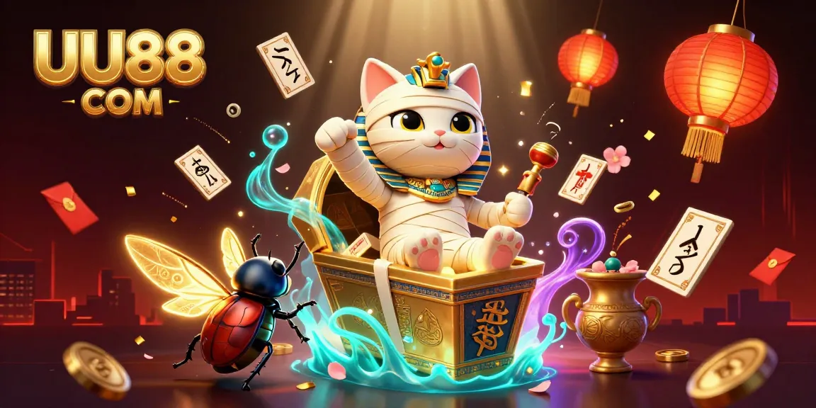 Win big with UU88 COM features in a vibrant 3D casino scene filled with excitement.