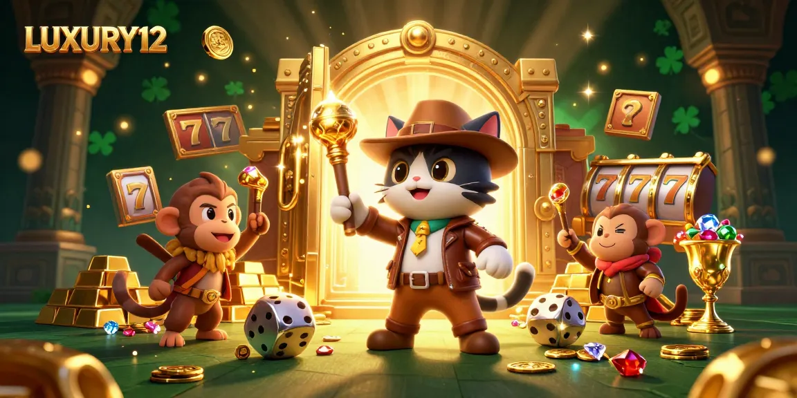LUXURY12 menghadirkan kucing arkeolog dengan monyet, menciptakan sensasi permainan slot yang mengasyikkan.
