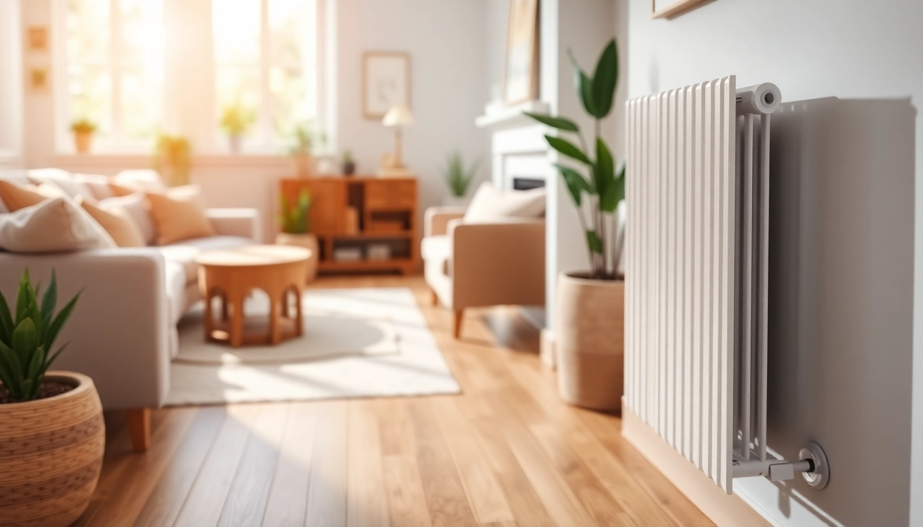 Heizkörper kaufen in einem modernen Wohnzimmer, stilvolles Design und warme Atmosphäre.