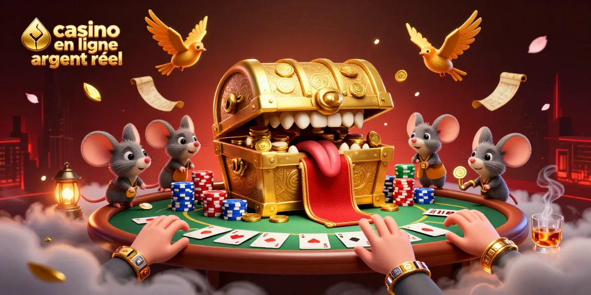 Jouez à des jeux captivants sur un casino en ligne argent réel avec cette illustration riche en détails.