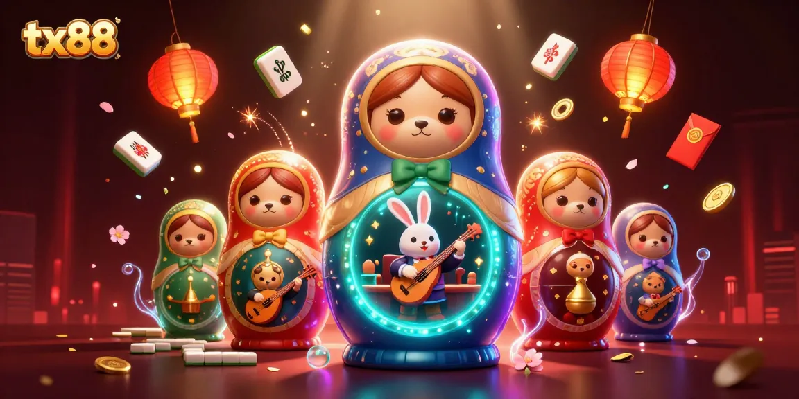 Engage in thrilling casino action with tx88 through a vibrant, immersive 3D illustration.