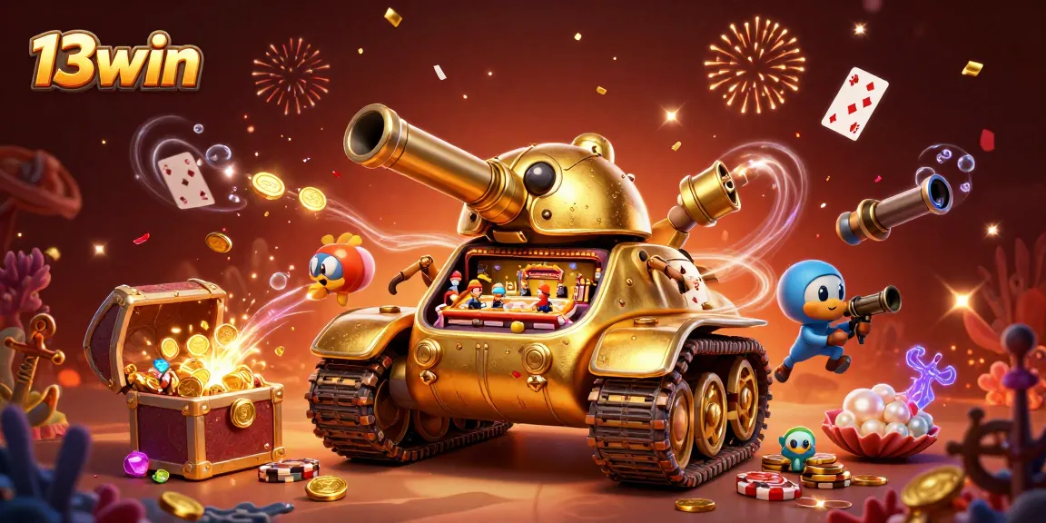 Experience thrilling wins at 13win with a dazzling casino tank bursting with treasures.