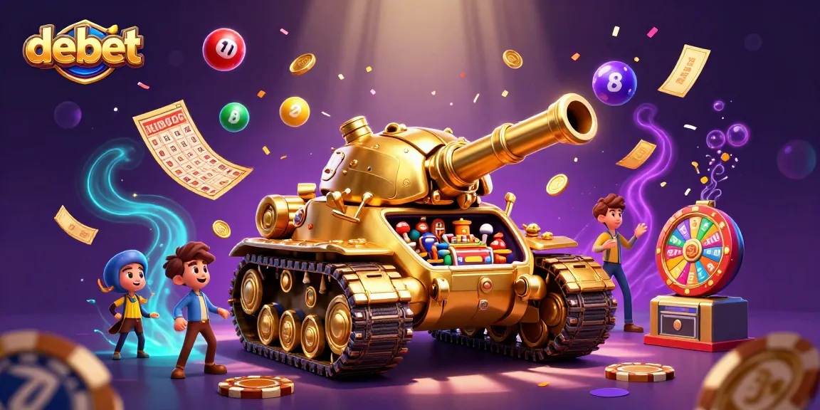 Experience the excitement of debet as a golden beetle tank reveals a vibrant casino scene.
