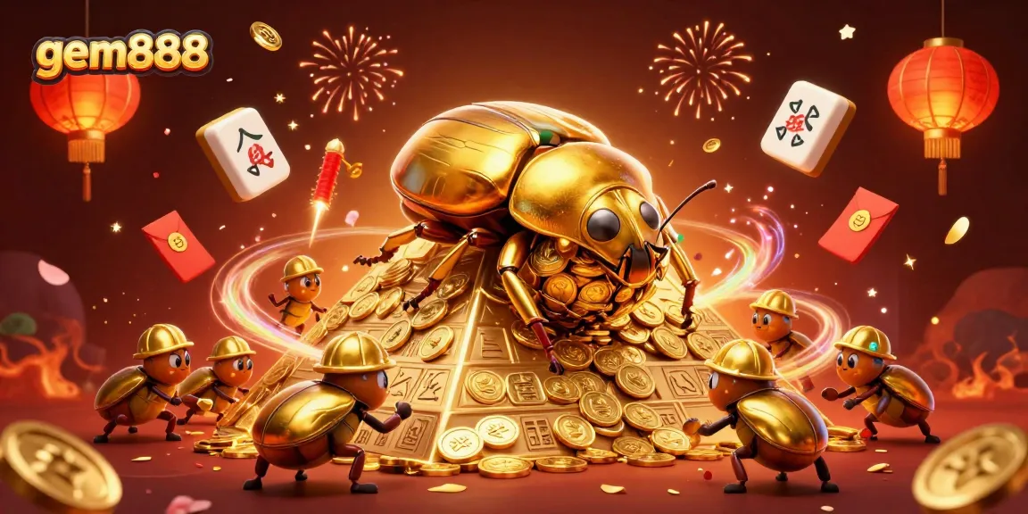 Spin into fun with gem888's vibrant casino-themed 3D illustration featuring dynamic elements.