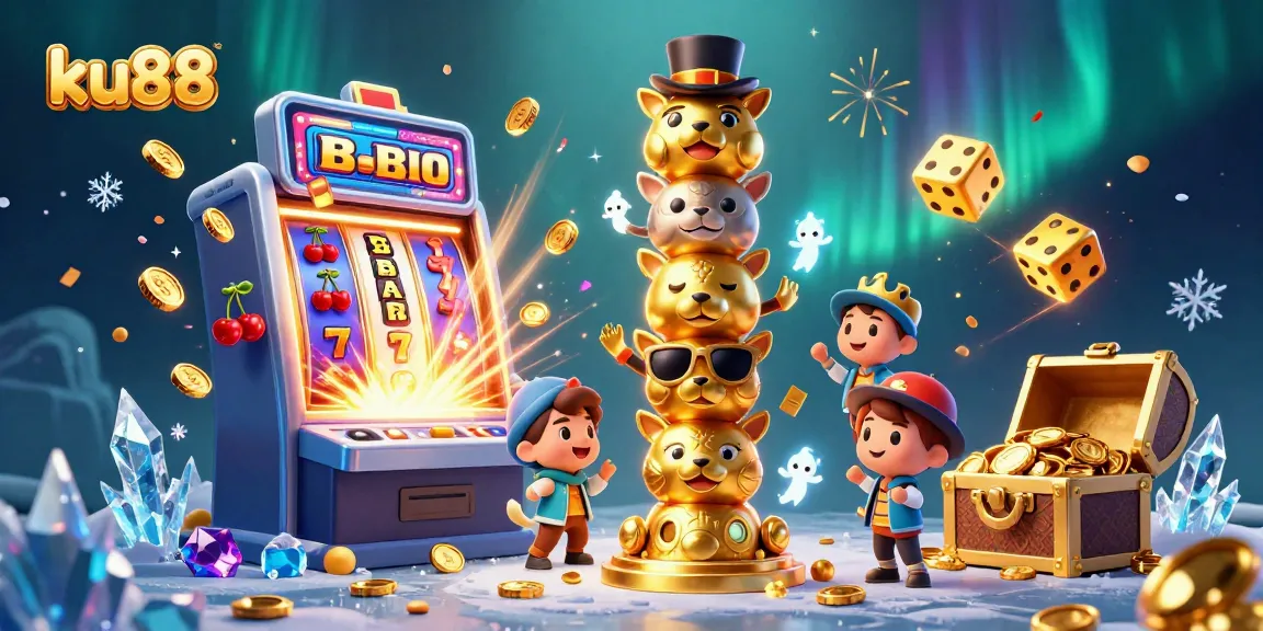 Experience the excitement of ku88 with vibrant 3D casino visuals bursting with engaging gaming elements.