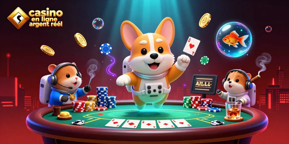 Jouez dans un casino en ligne argent réel avec des personnages amusants flottant dans l'espace.