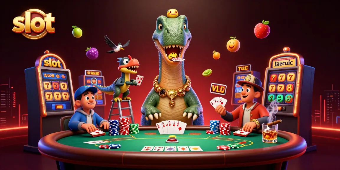 Spin the slot reels for a chance to win big in this vibrant casino scene.