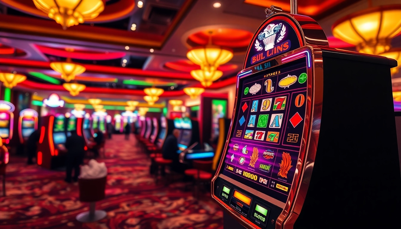 Slot deposit 5000 pada mesin slot yang menarik dan penuh warna di kasino.