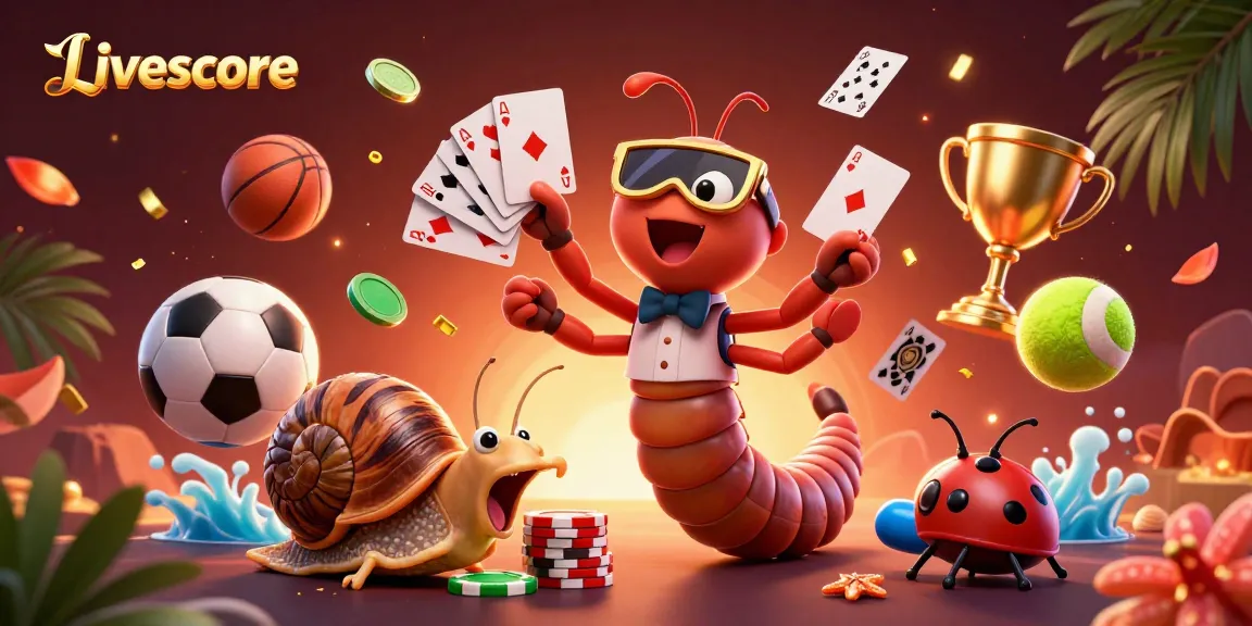Experience Livescore updates swiftly with animated characters and vibrant sports elements.