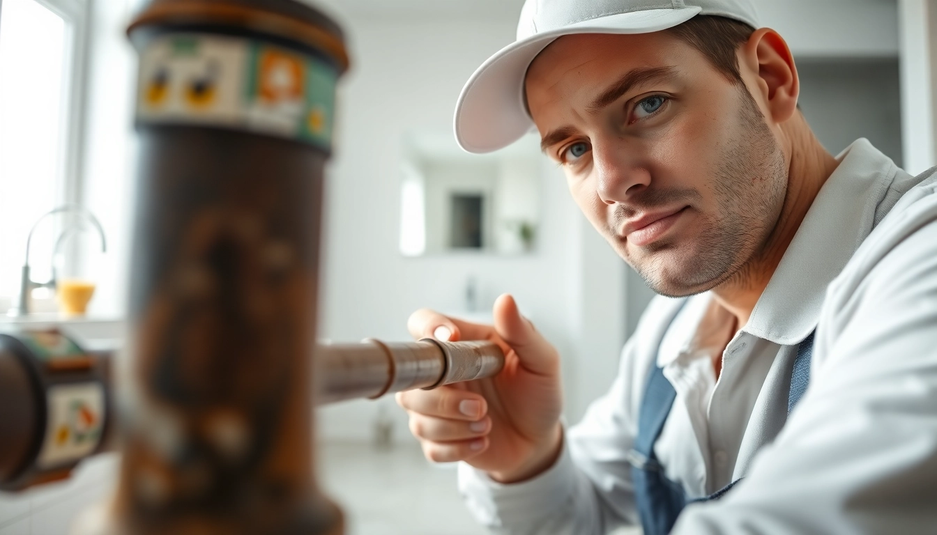 Inspecting plumbing for whole house repiping services Tampa to ensure quality and safety.