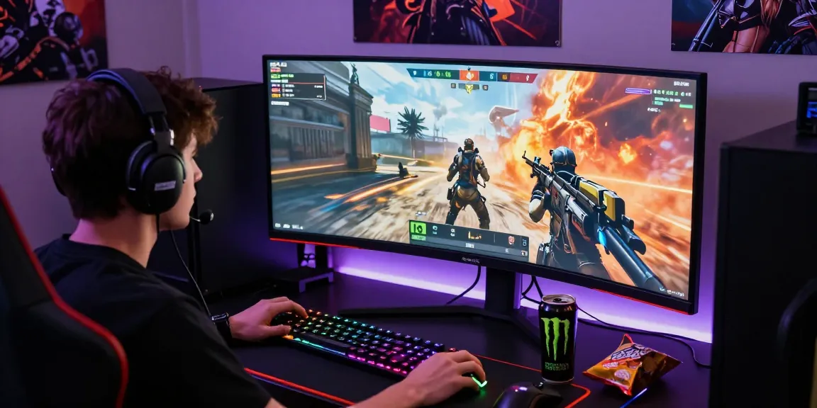 Player using ArmA 3 Hack strategy at a high-tech gaming setup.