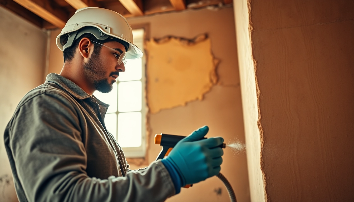 Obtain a spray foam removal quote from a professional insulation contractor during a job.