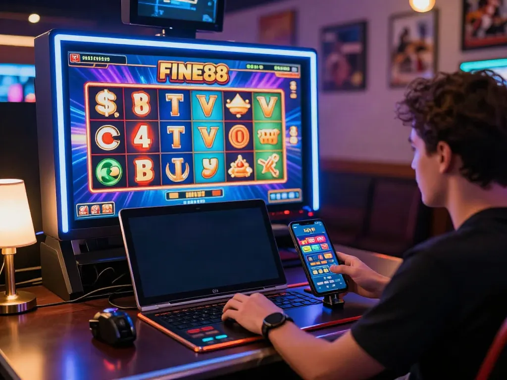Engaging online gaming scene featuring the FIVE88 interface, showcasing excitement and digital interaction.