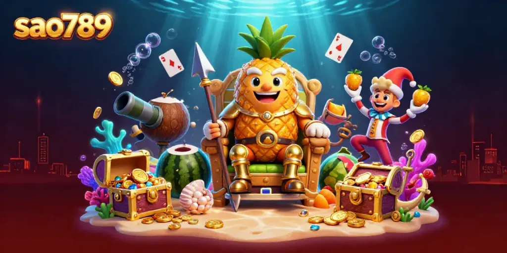 Experience thrilling online gaming at sao789 with dynamic characters in a vibrant casino scene.