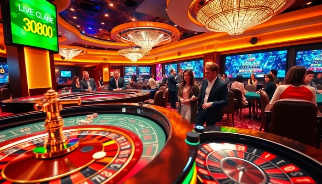 Experience thrilling U 888 gameplay with vibrant casino tables and colorful chips.