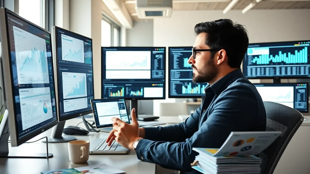 Engaging email marketing strategies with hubspot marketing email tools showcased in a modern office.