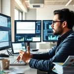 Engaging email marketing strategies with hubspot marketing email tools showcased in a modern office.