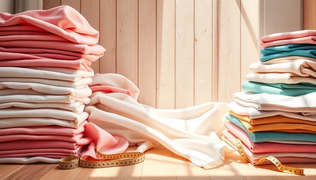 Bekijk mooie 100% katoen stoffen in een kleurrijke presentatie met verschillende texturen en patronen.